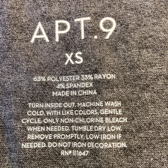 Apt 9 Graphic Short Sleeved Grey Tee XS - Picture 7 of 8